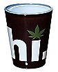 Hi Weed Leaf Shot Glass - 1.5 oz