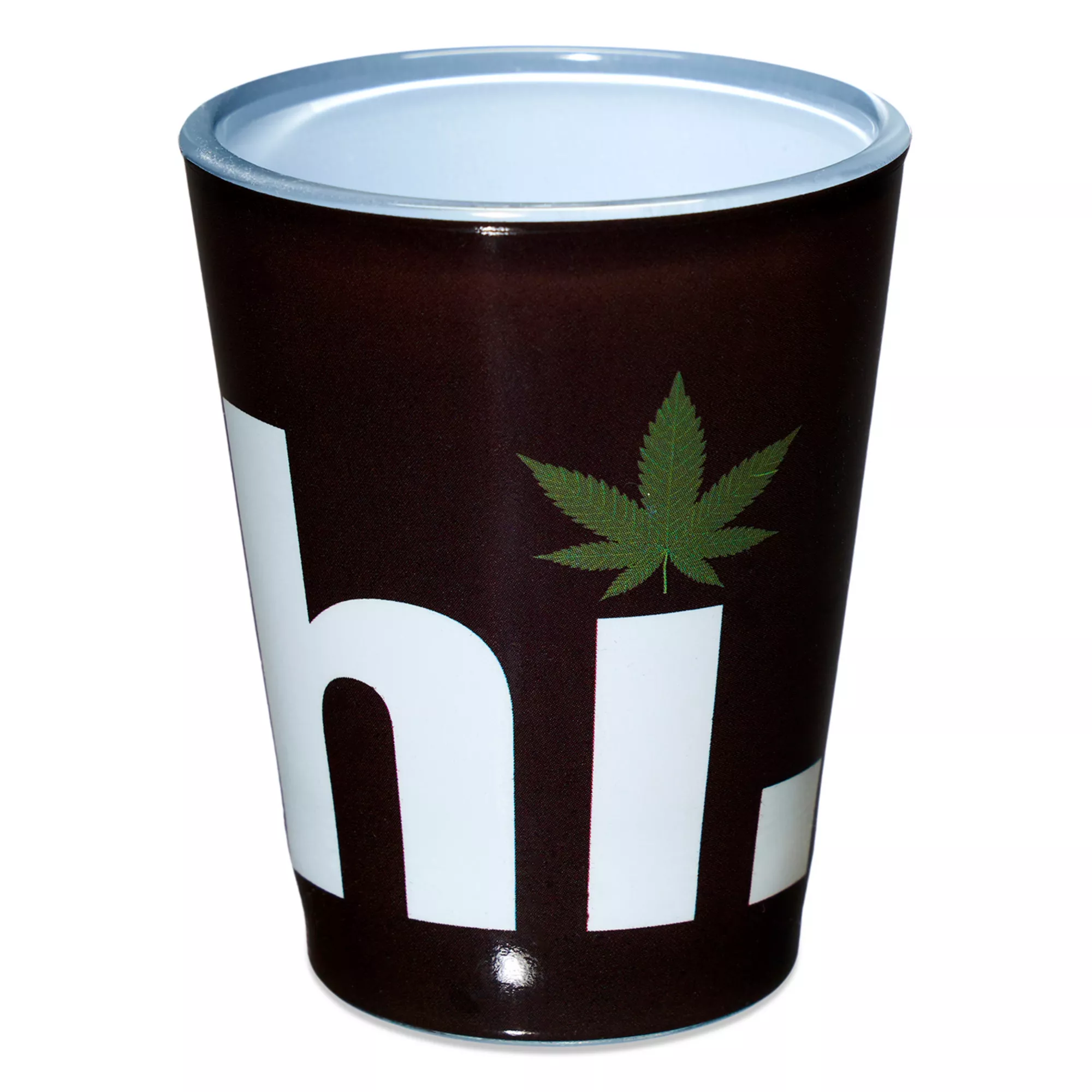 Hi Weed Leaf Shot Glass - 1.5 oz at Spencer's