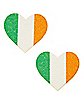 Irish Flag Heart Nipple Pasties