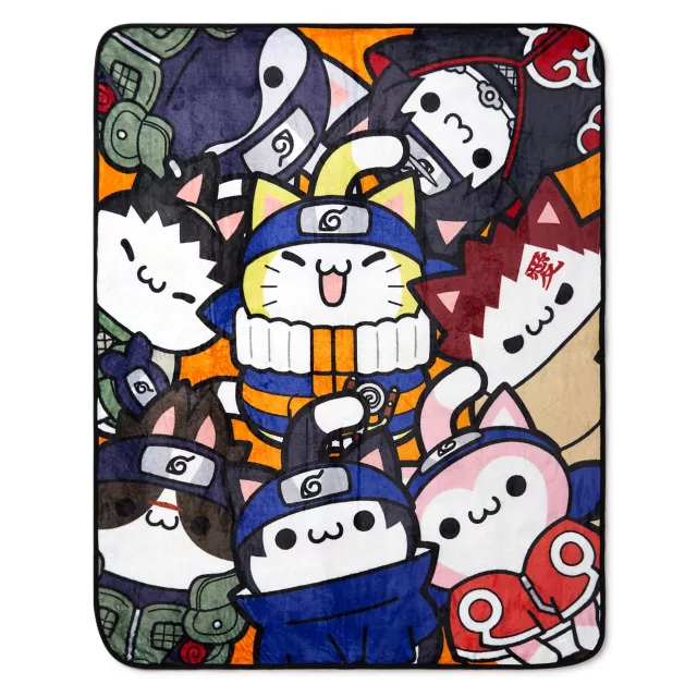 Cats Nyaruto Fleece Blanket Naruto Shippuden Spencer's