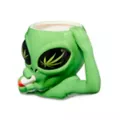 Smoking Alien Molded Coffee Mug - 20 oz. at Spencer's