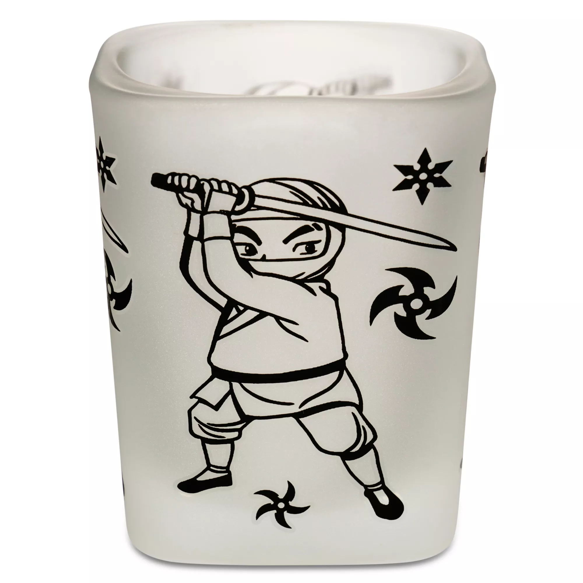 Square White Ninja Shot Glass - 2 oz. at Spencer's