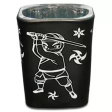 Square Black Ninja Shot Glass - 2 oz. at Spencer's