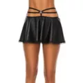 Black Pentagram Strappy Skirt at Spencer's
