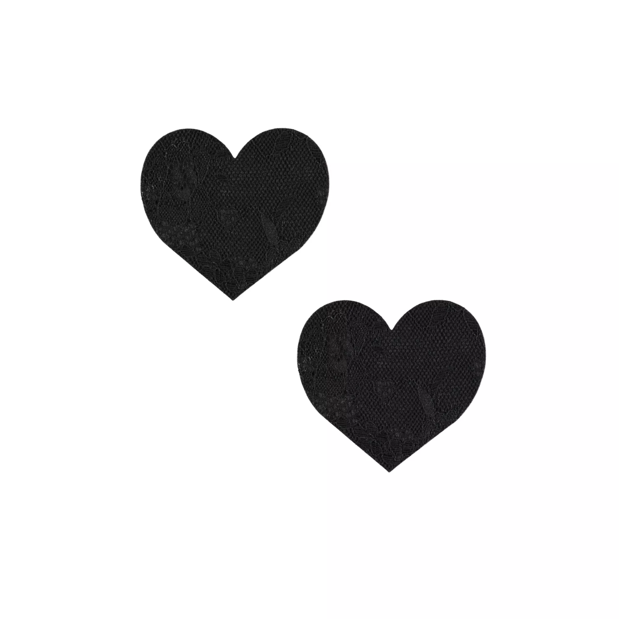 Black Lace Heart Nipple Pasties at Spencer's