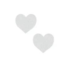 White Lace Heart Nipple Pasties at Spencer's