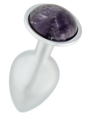 Crystal Passion Amethyst Butt Plug 3 Inch - Hott Love