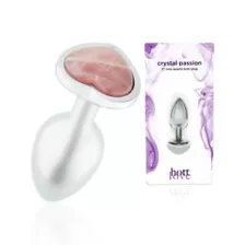 Crystal Passion Rose Quartz Butt Plug 3 Inch - Hott Love at Spencer's