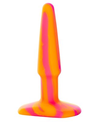 Creamsicle Swirl Silicone Butt Plug 4 Inch - Hott Love Extreme