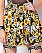 Sunflowers and Skulls Suspender Skirt