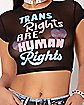 Mesh Trans Rights Crop Top
