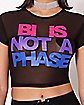 Mesh Not a Phase Crop Top