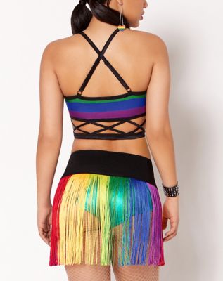 Pride Flag Cutout Bralette