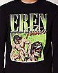 Eren Titan Retro Long Sleeve T Shirt  - Attack on Titan