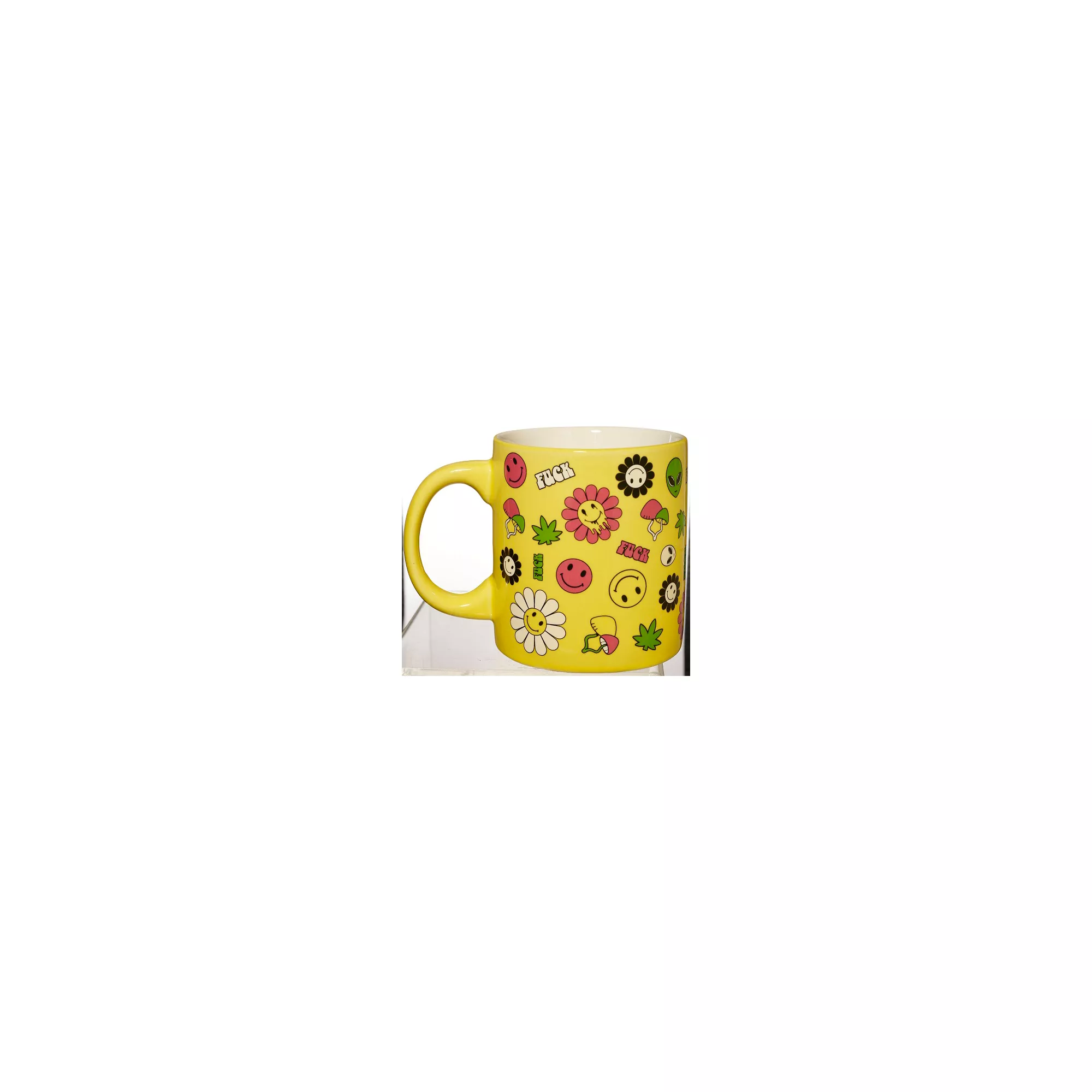 Flower Smiley Face Icon Coffee Mug - 20 oz. at Spencer's