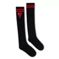 Dead Heart Striped Knee High Socks at Spencer's