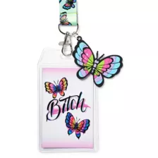 Butterfly Bitch Lanyard at Spencer's