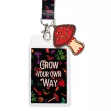 Mushroom Grow Your Own Way Lanyard at Spencer's