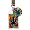 Trippy Leaf Lanyard at Spencer's