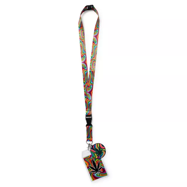 Trippy Leaf Lanyard at Spencer's
