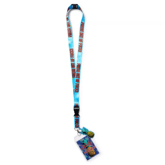 Fresh Out of Fucks Pineapple Lanyard at Spencer's