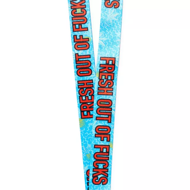 Fresh Out of Fucks Pineapple Lanyard at Spencer's