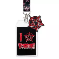 I Love Horror Lanyard at Spencer's