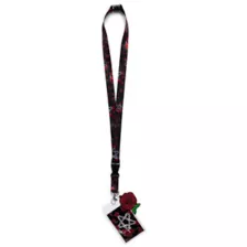 Pentagram Roses Lanyard at Spencer's