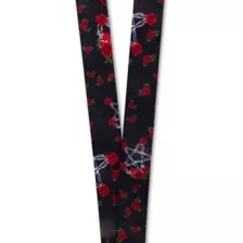 Pentagram Roses Lanyard at Spencer's