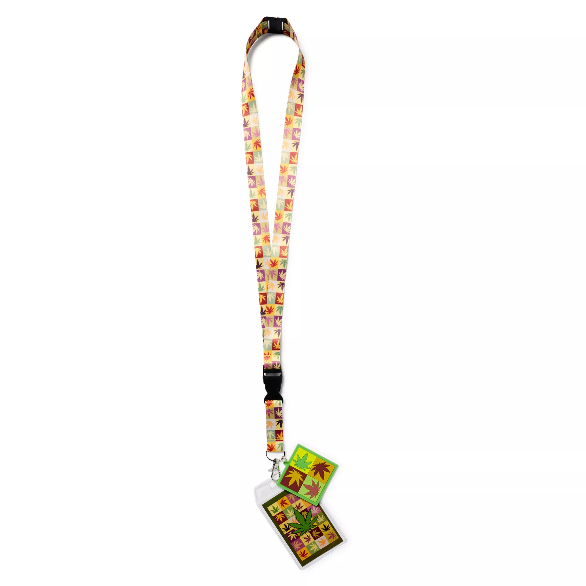 Panel Weed Leaf Lanyard at Spencer's