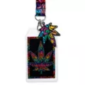Swirly Rainbow Leaf Lanyard at Spencer's