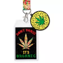 Don't Panic It's Organic Lanyard at Spencer's