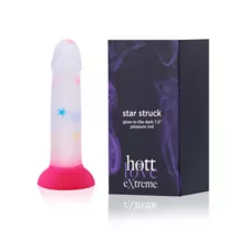 Glow in the Dark Star Struck Suction Cup Confetti Dildo 7.5 Inch - Hott Love Extreme at Spencer's