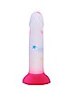 Glow in the Dark Star Struck Suction Cup Confetti Dildo 7.5 Inch - Hott Love Extreme