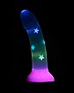 Glow in the Dark Star Struck Suction Cup Confetti Dildo 7.5 Inch - Hott Love Extreme