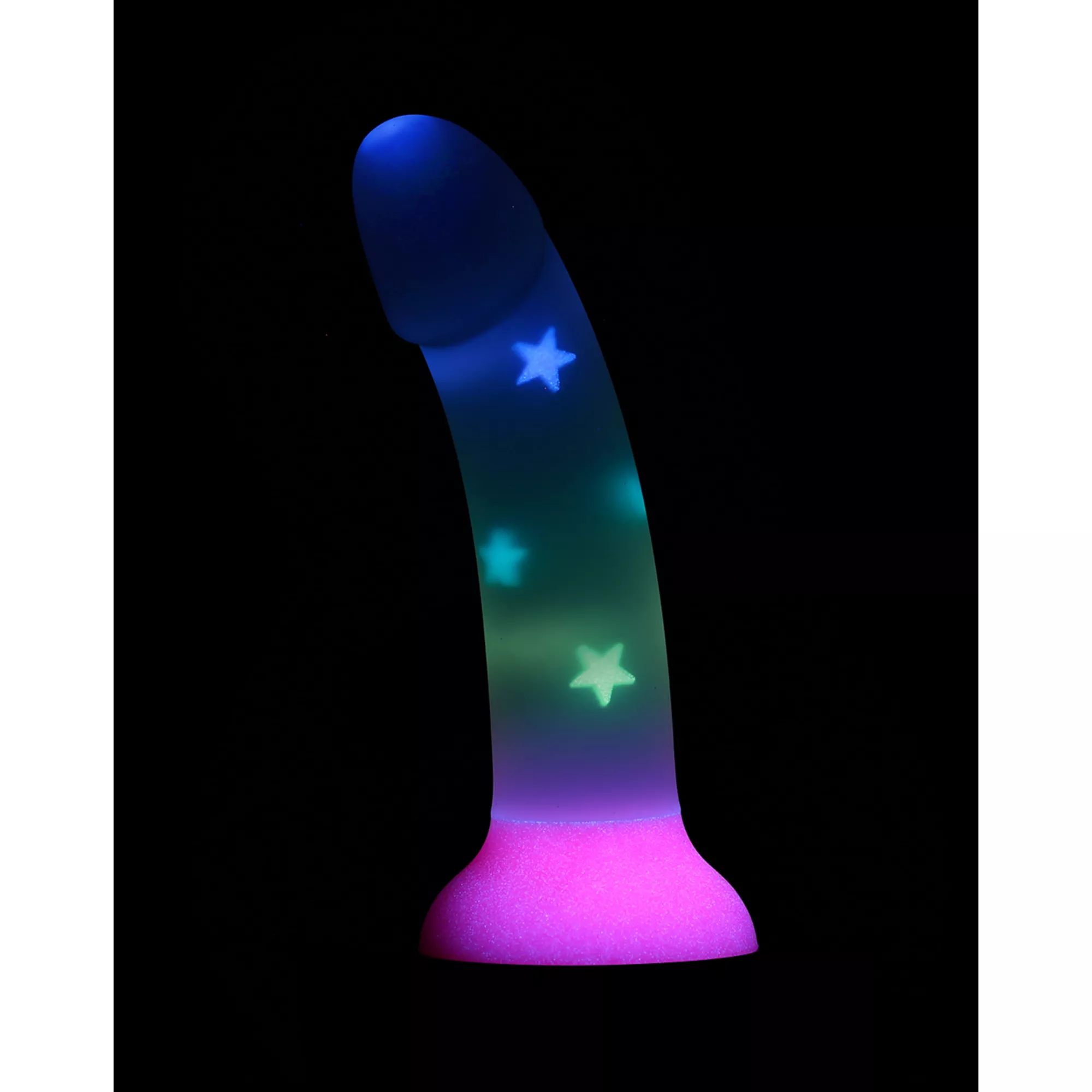 Glow in the Dark Star Struck Suction Cup Confetti Dildo - Hott Love Extreme at Spencer's