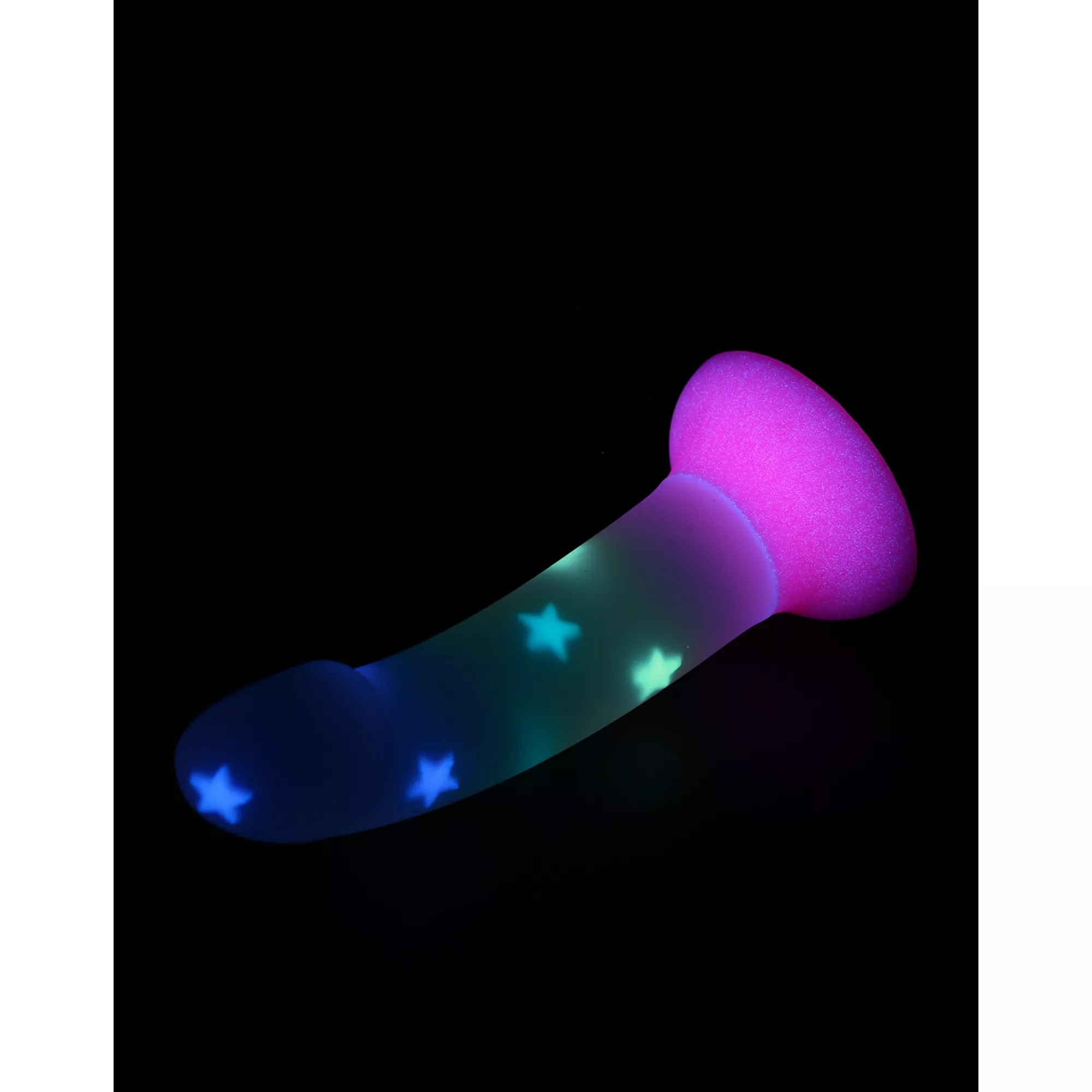 Glow in the Dark Star Struck Suction Cup Confetti Dildo - Hott Love Extreme at Spencer's