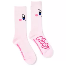 Pink Kirby Athletic Crew Socks at Spencer's
