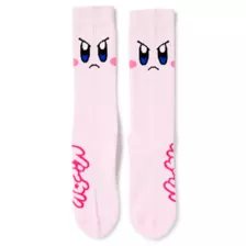 Pink Kirby Athletic Crew Socks at Spencer's
