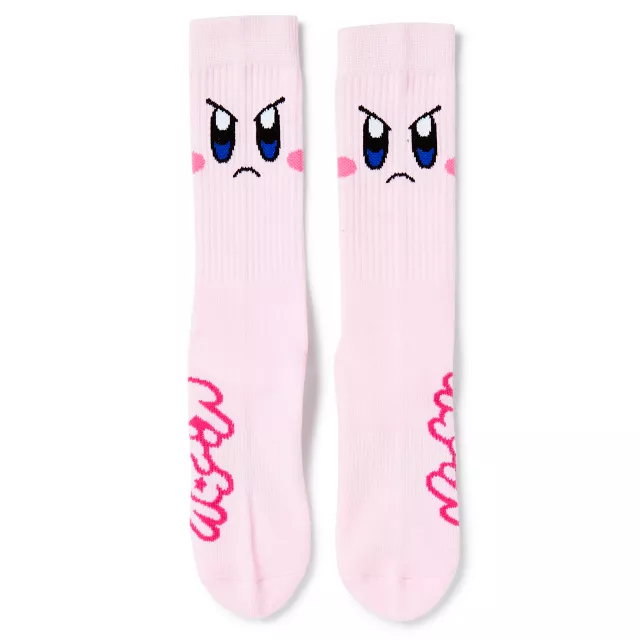 Pink Kirby Athletic Crew Socks at Spencer's