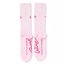 Pink Kirby Athletic Crew Socks at Spencer's