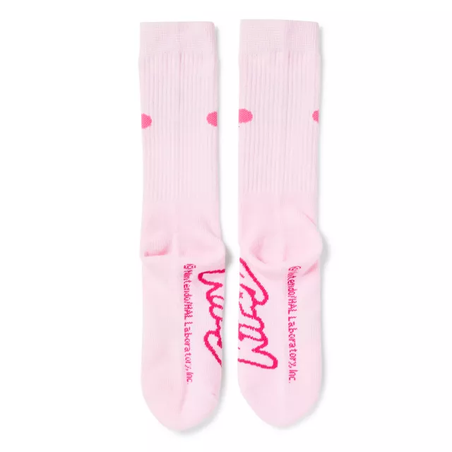 Pink Kirby Athletic Crew Socks at Spencer's