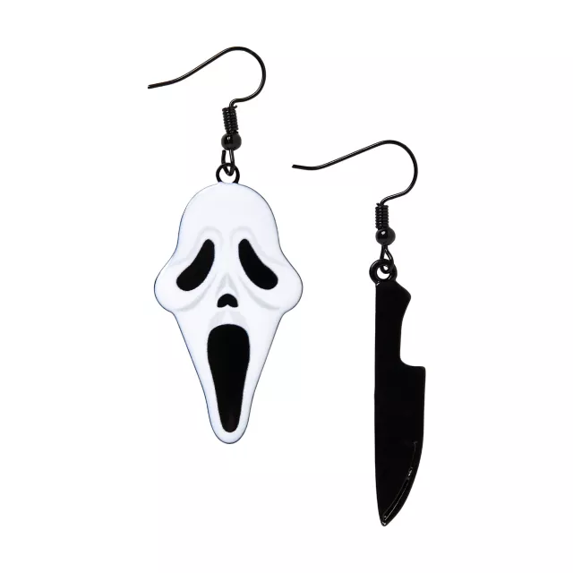 Ghost Face Knife Dangle Earrings at Spencer's