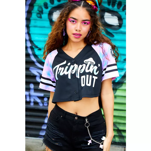 Trippin' Out Cropped Jersey at Spencer's