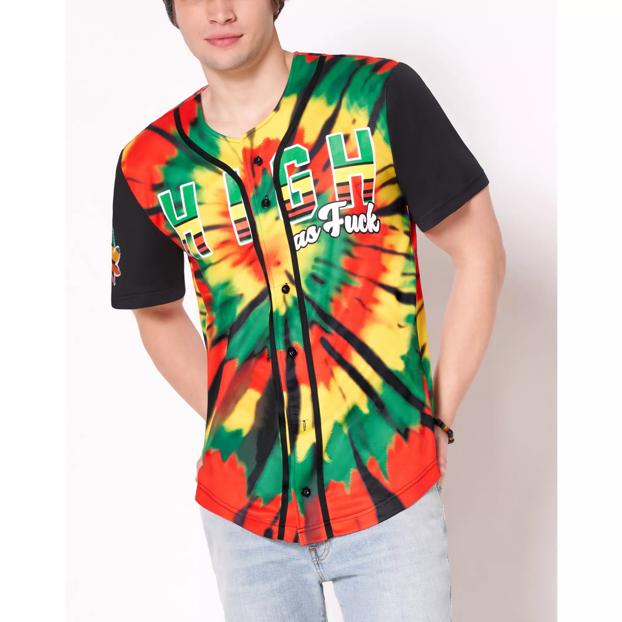 High AF Baseball Jersey at Spencer's