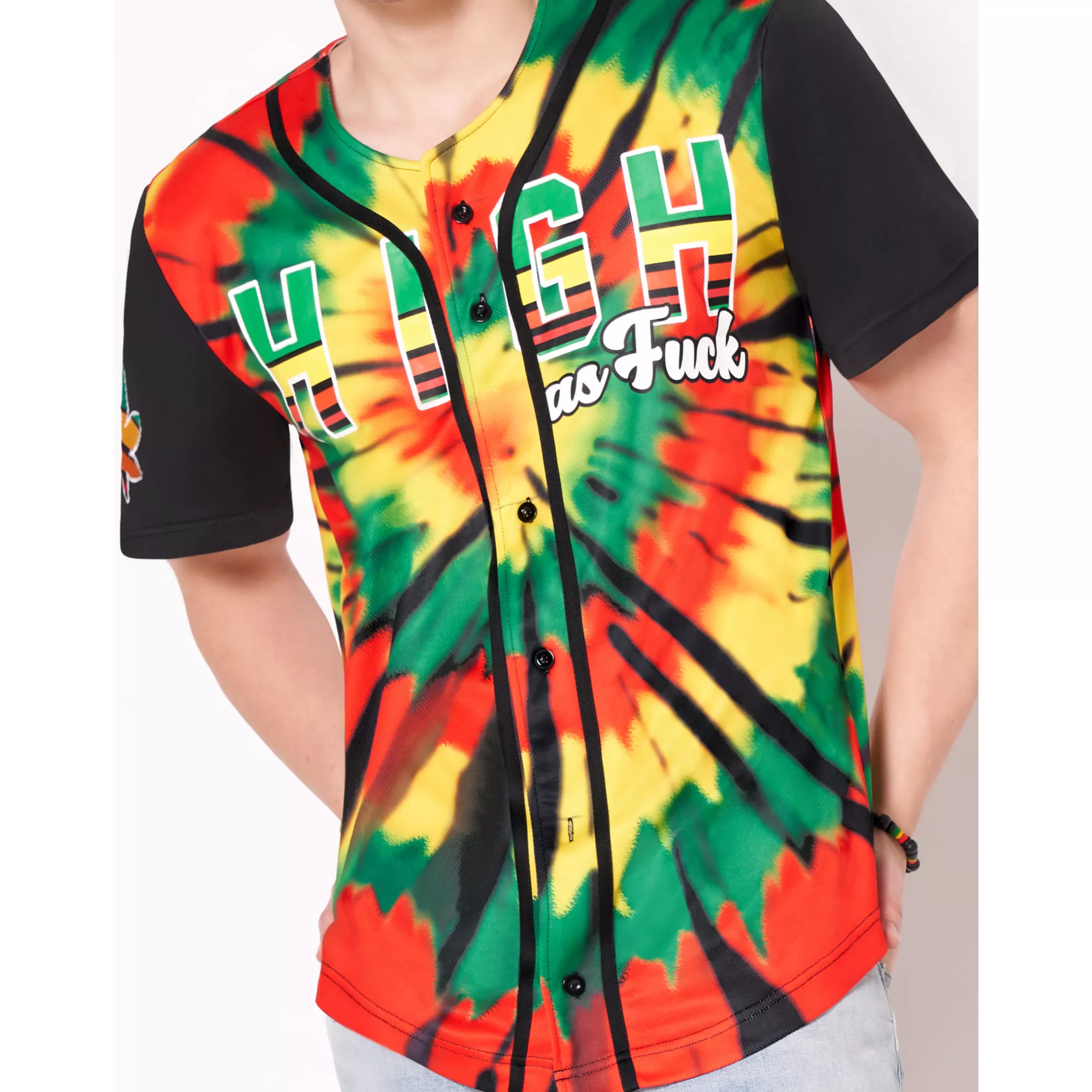 High AF Baseball Jersey at Spencer's