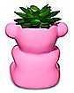 Pink Gummy Bear Planter