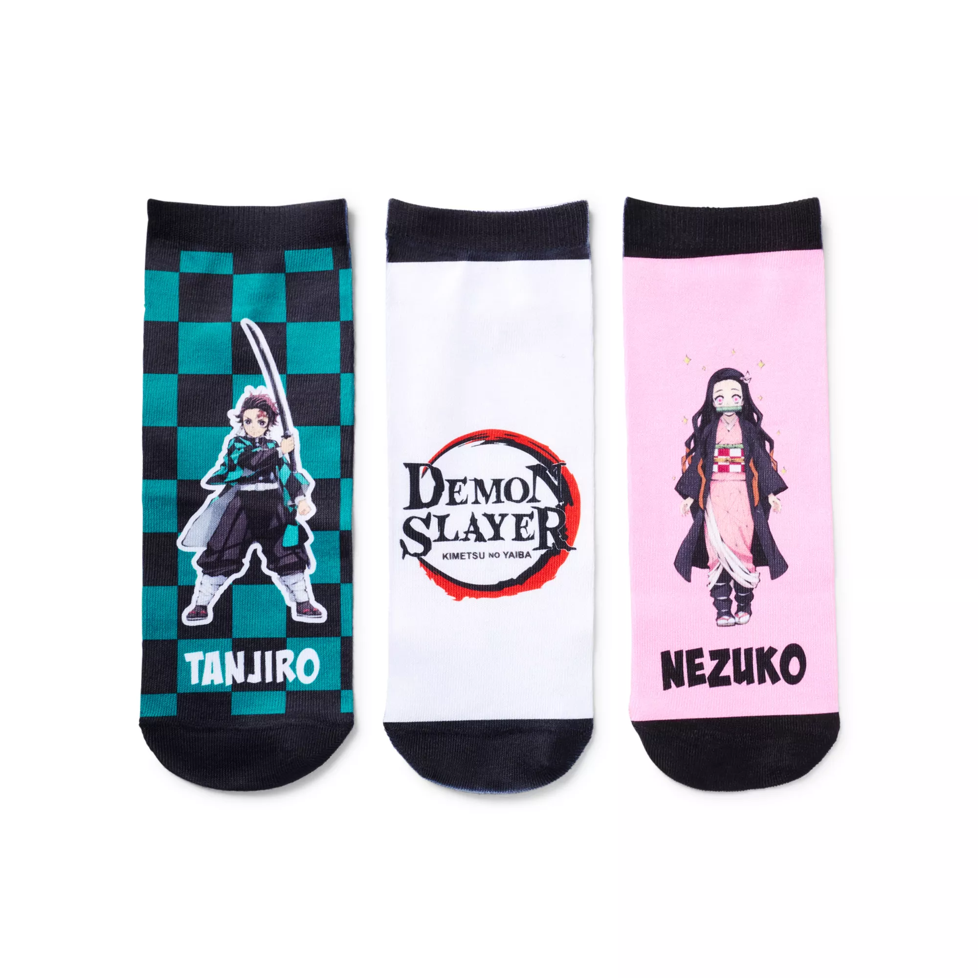 Multi-Pack Demon Slayer Character Crew Socks at Spencer's