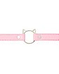 Pink Kitty Collar Choker Necklace with Leash