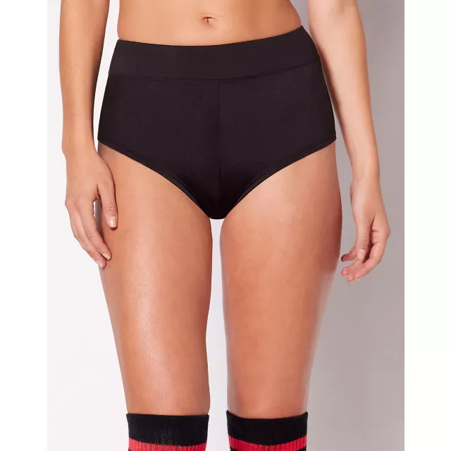 Solid Black Booty Shorts at Spencer's